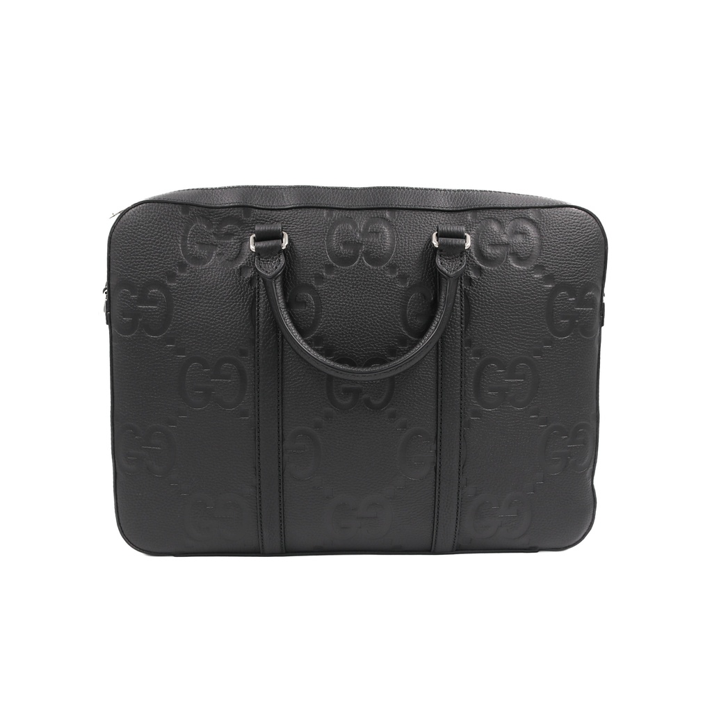 Gucci Jumbo GG Briefcase In Black 658573 - Luxury Handbag